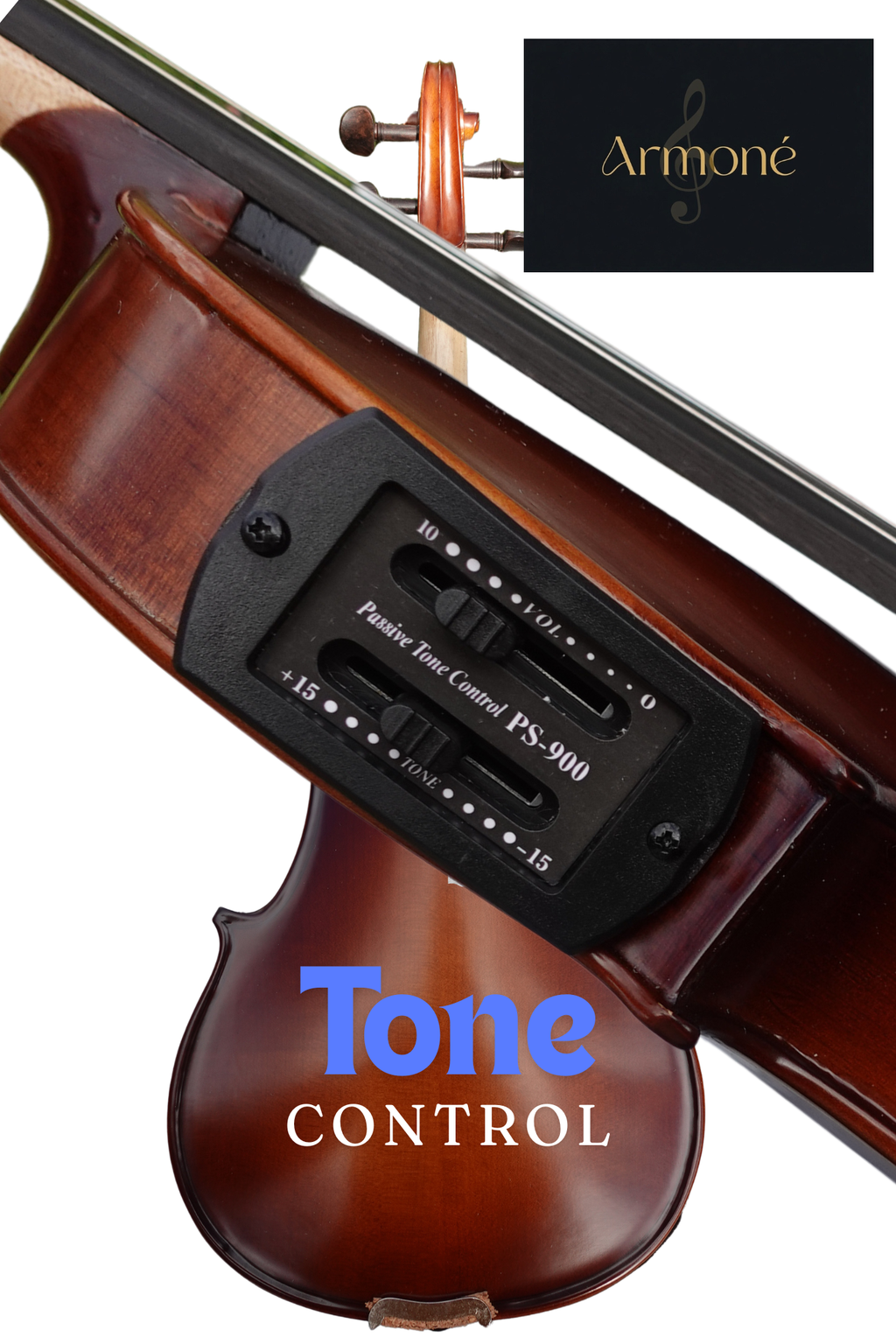 Artisan Series – Stradivari Model (Classic Brown) – Full Size Beginner Violin Outfit - Electric/Acoustic