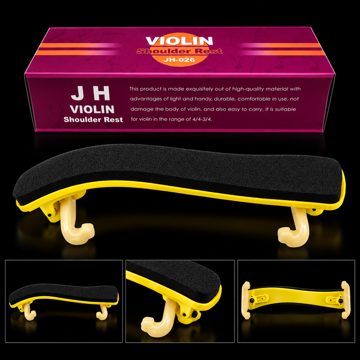 Armone Adjustable Violin Shoulder Rest – 4/4 & 3/4 – Cushioned Comfort