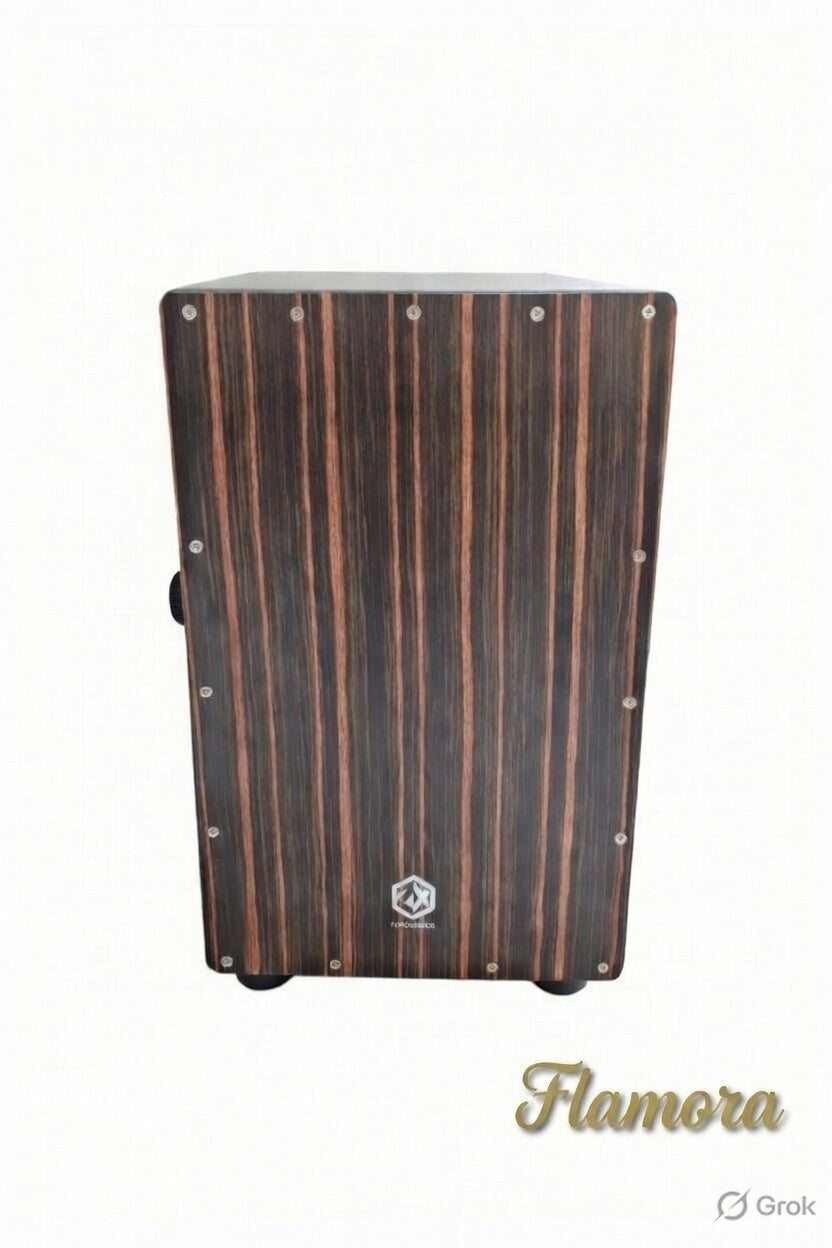 Flamora Percussion Series – Premium Acoustic Cajón with Carry Bag